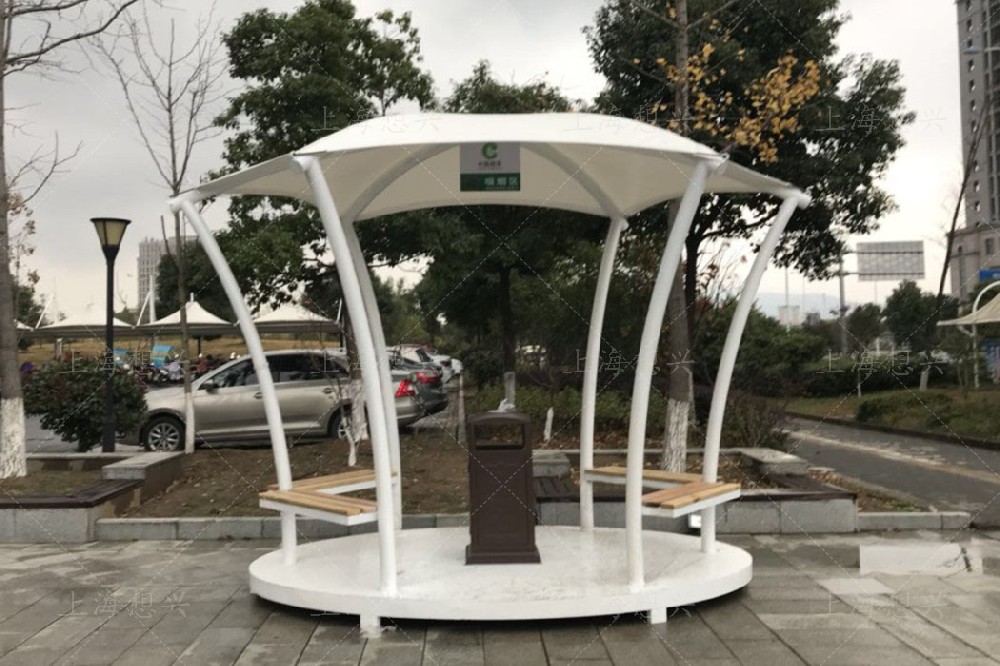 安徽蕪湖煙草局膜結構吸煙亭