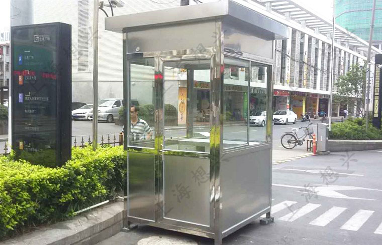 北美廣場不銹鋼保安崗亭 北美廣場不銹鋼保安崗亭