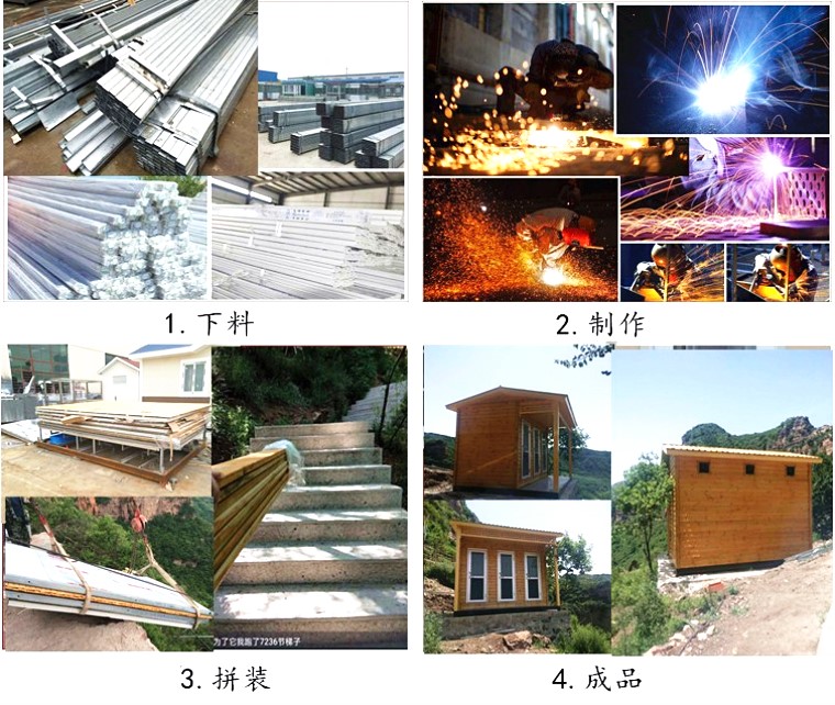 東太行景區可拆裝式無水打包移動廁所制作過程