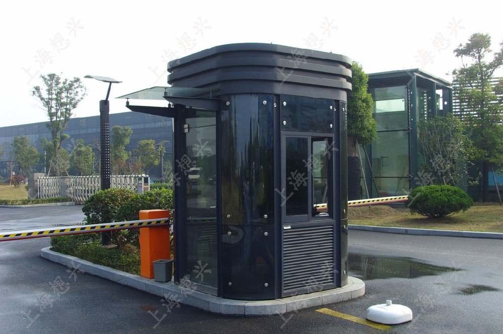 機場港口圓角鋼結構保安崗亭