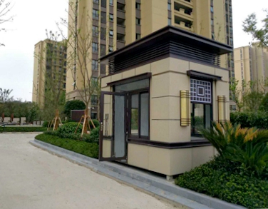 蘇州景瑞望府別墅區(qū)真石漆保安崗亭