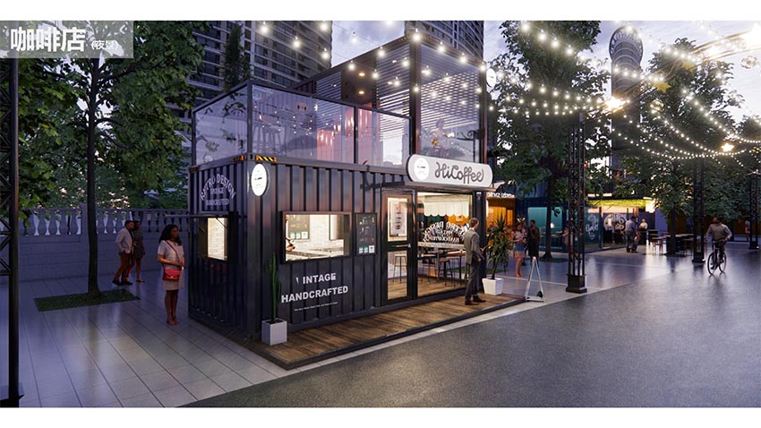 “乳都”水岸漫街集裝箱改造，這樣的集裝箱商鋪你期待嗎？